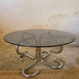 Glass coffee table