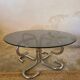 Glass coffee table