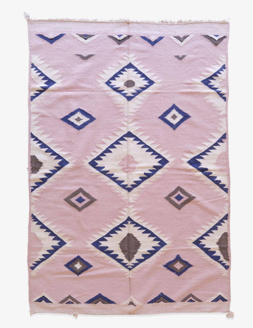 Pink Kilim Rug - 308 x 209 cm