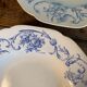 Lot de six assiettes creuses Regout modèle Ortus