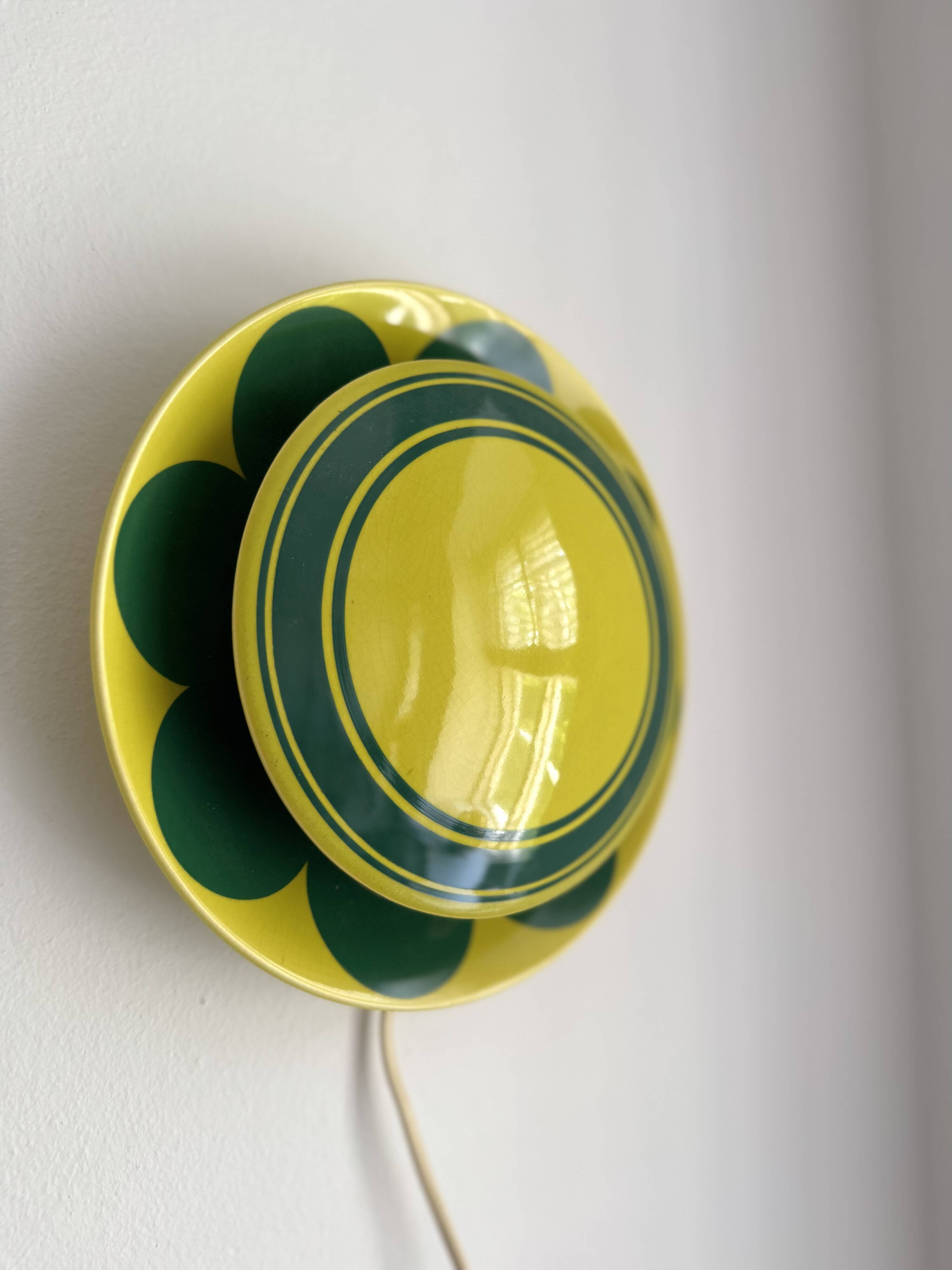 Wall sconce  ceramic, olle alberius, swedish, rörstrand, 1960s