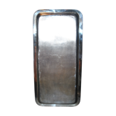Vintage rectangular top in silver metal
