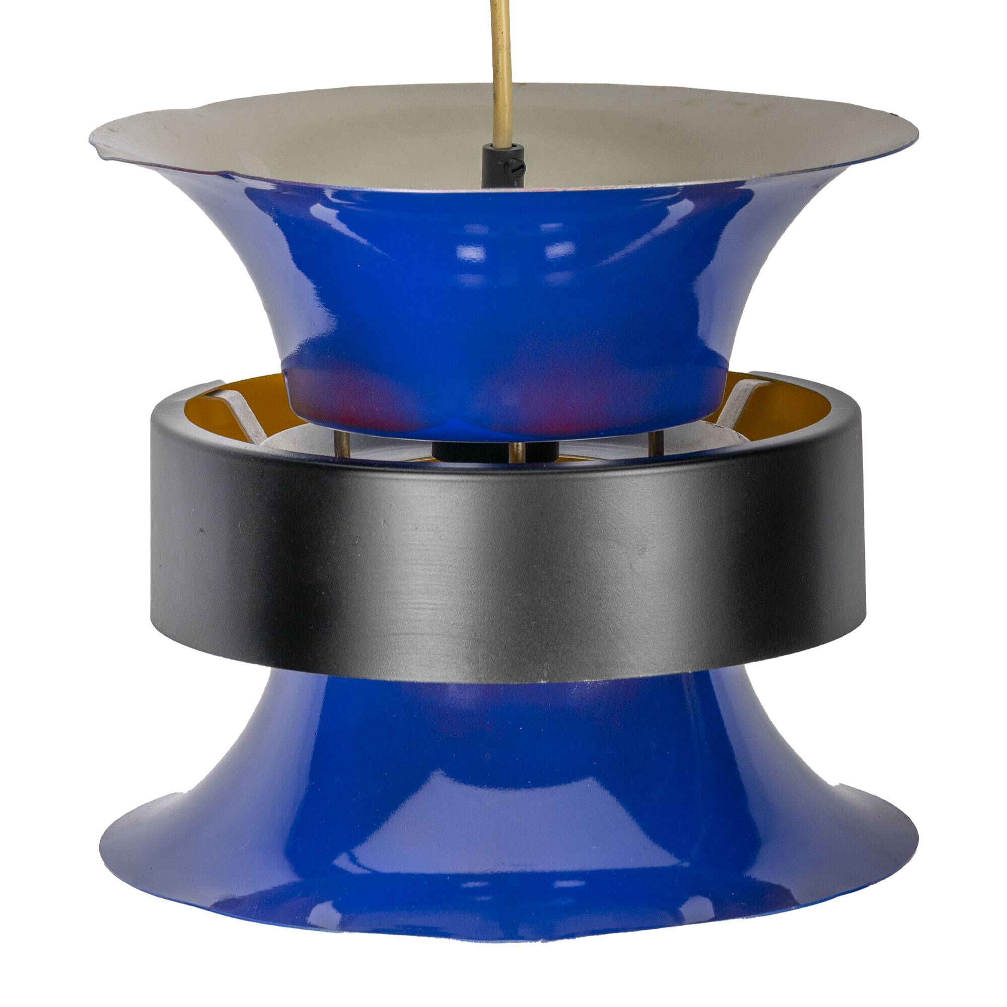 Blue/Yellow Bent Nordsted für Lyskaer Belysning Lamp
