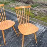 Suite of 4 Baumann chairs, Menuet model.
