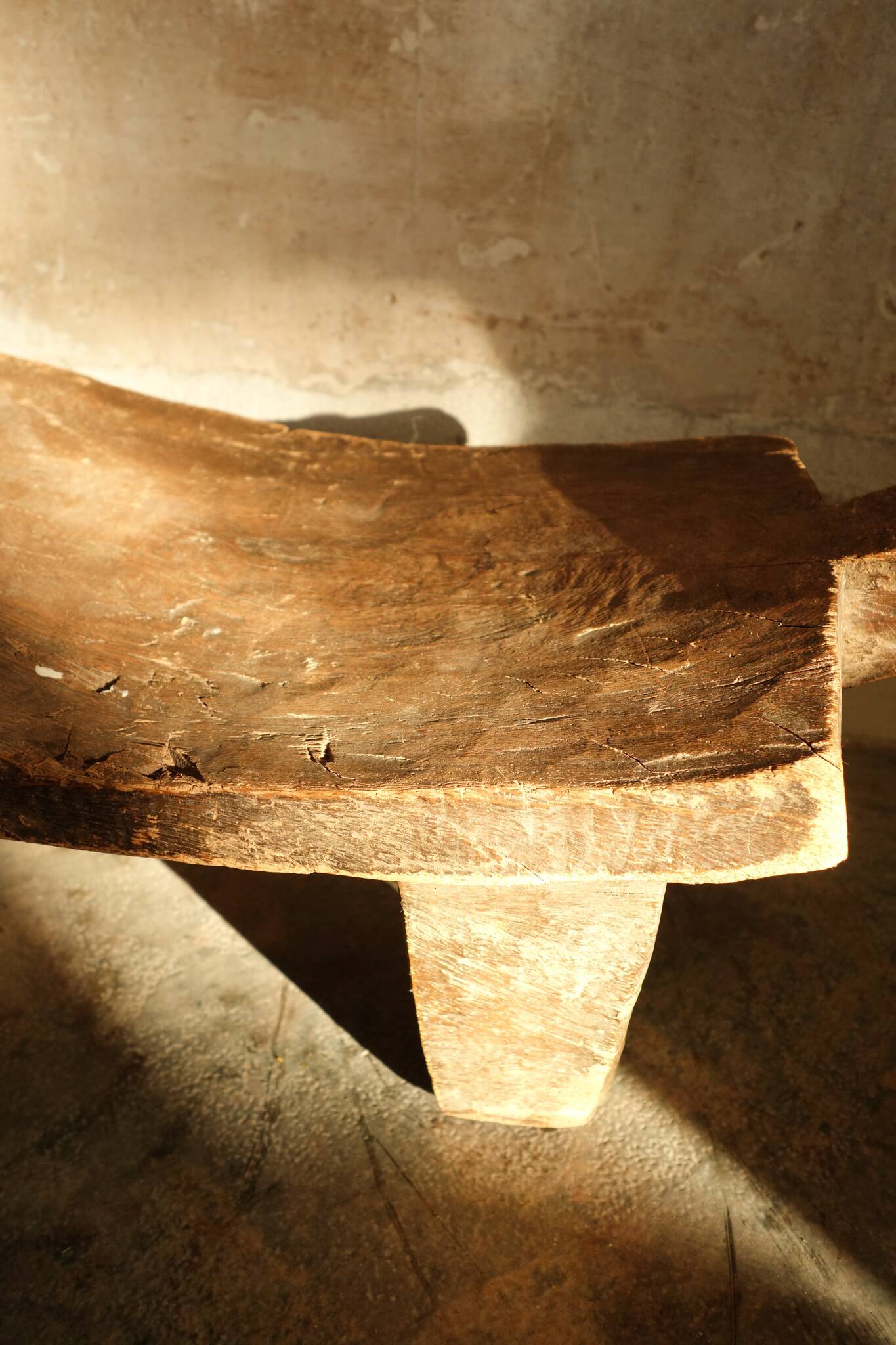 Antique african wooden stool