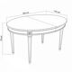 Oval dining table in Louis XVI style