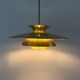 Vintage Danish gold pendant - Louis Poulsen style - Danish design lamp