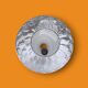 Spherical pendant light in bubbled and opaque blown glass