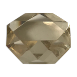 vinatge glass paper press has facets