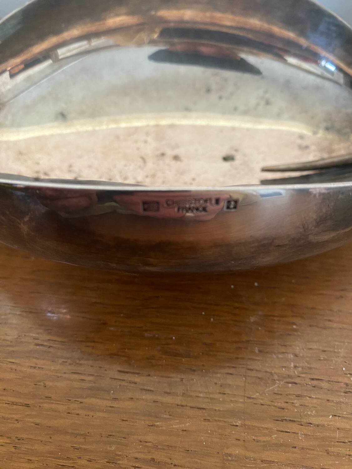 Old CHRISTOFLE Lino Sabattini Leaf Shaped Silver Metal Empty Pocket #C