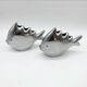 Pair of “Fish” vases / Cast aluminum – 1980s