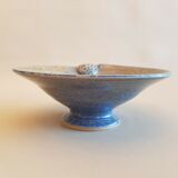 Empty pocket bowl cup on ceramic pedestal with signed spike holes