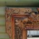 Large old louis XVI style mirror / golden stucco 73x97cm