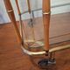 Faux bamboo cocktail trolley bar cart attr. Maison Jansen, France 1950s-60s