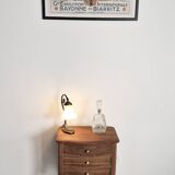 Commode chevet bois style Louis XV