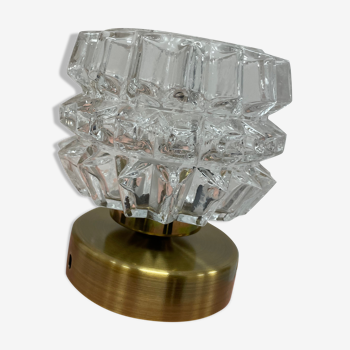 Lampe à poser vintage globe pointe de diamants