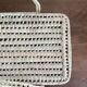 Storage chest trunk in handmade woven doum natural fibers