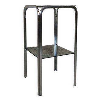 Vintage chrome saddle