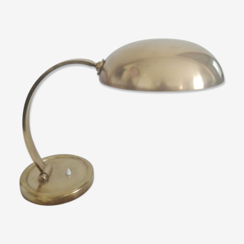 Christian Dell (1893-1974). Kaiser Edition Brass Lamp - Co. H: 40; Shade: Diam: 32 cm. (No visible mark)