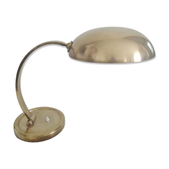 Christian Dell (1893-1974). Kaiser Edition Brass Lamp - Co. H: 40; Shade: Diam: 32 cm. (No visible mark)