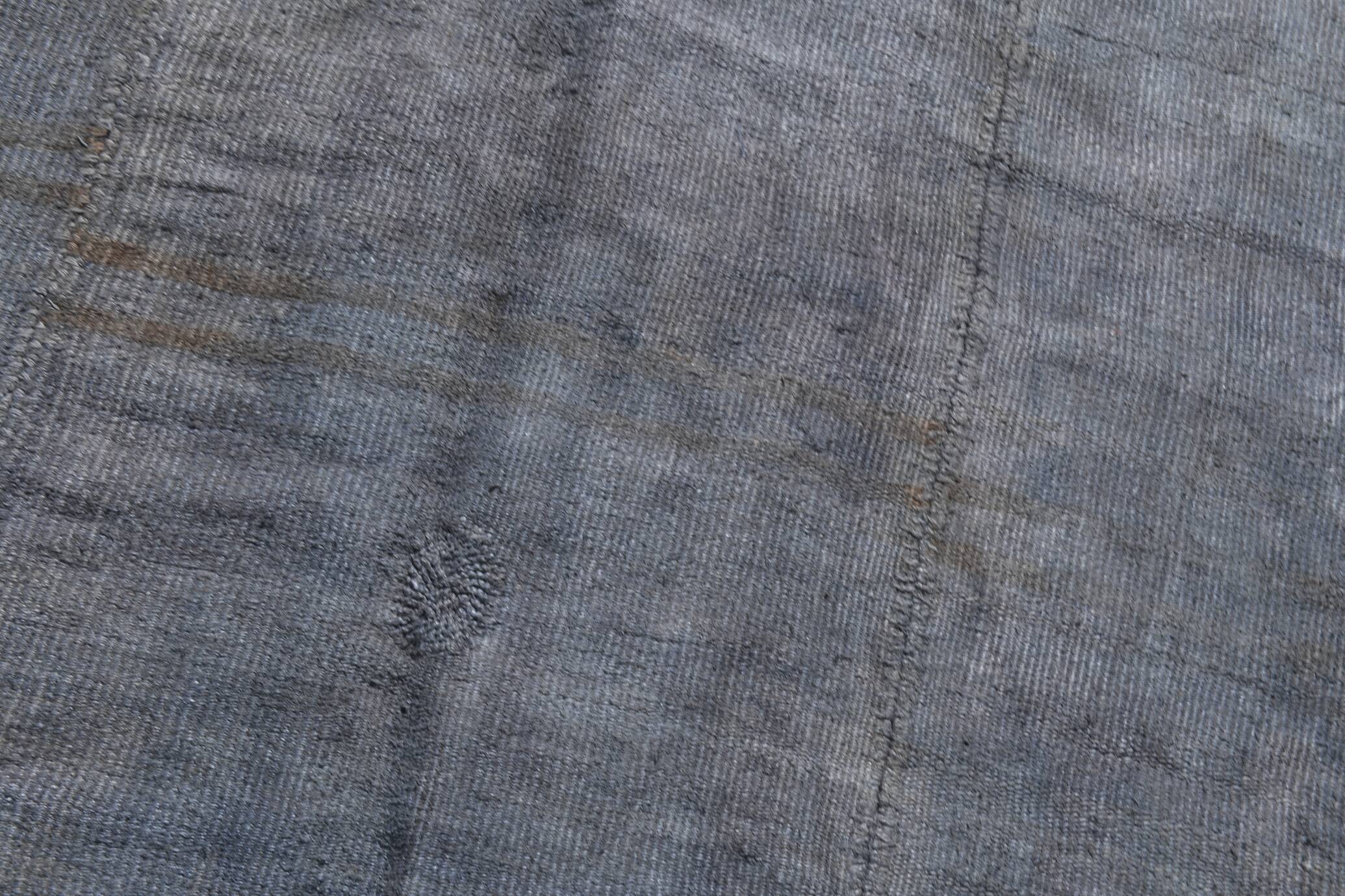 Shades Of Gray Vintage Kilim Rug, 167x242 Cm
