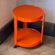 Desserte roulante vintage / design / plastique orange ,