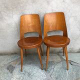 Paire de chaises bistrot baumann modèle mondor