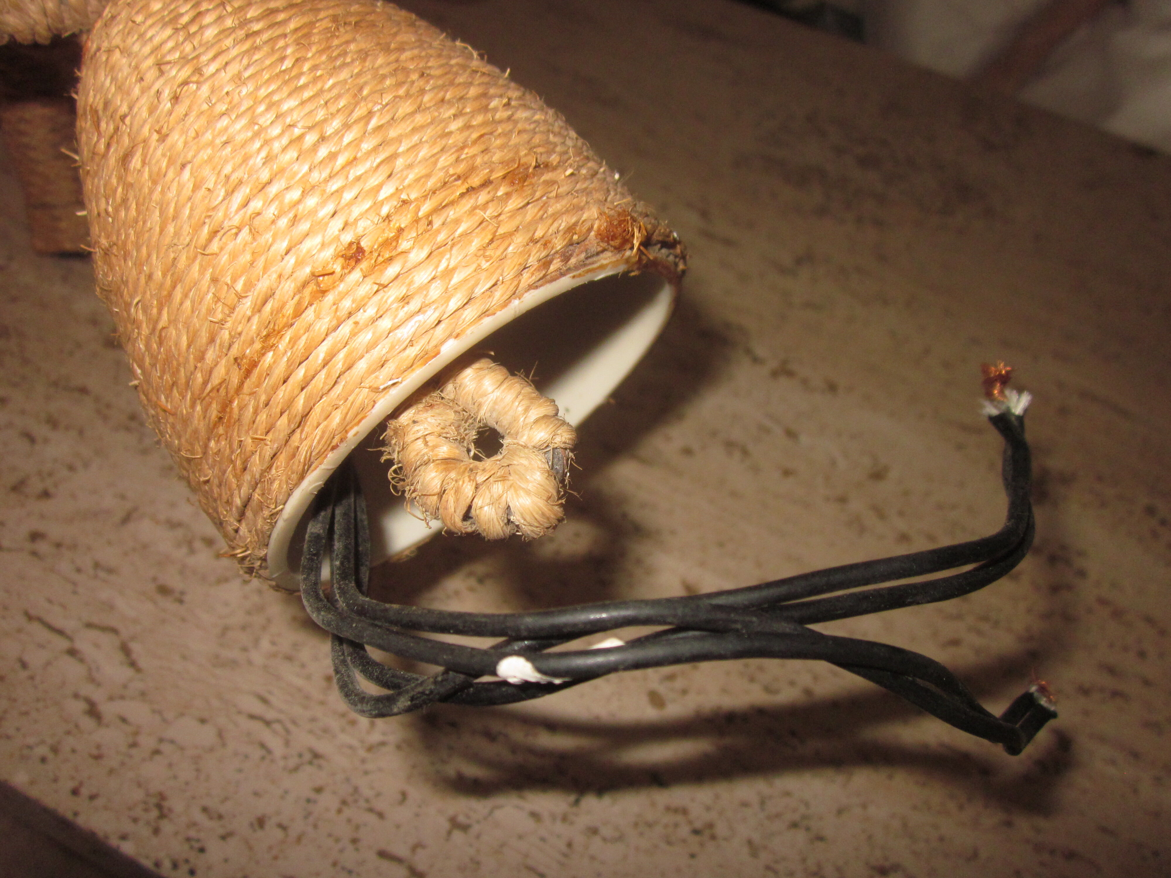 Rope chandelier of the 1950s