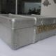 Beautiful fully metallic suitcase of the years 60