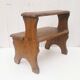 Wooden step stool vintage country decoration