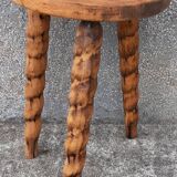 Folk art tripod stool