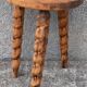 Folk art tripod stool