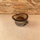 Antique Vintage Transparent Brown Blown Glass Vase