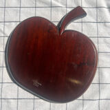 Midcentury Teak Apple Shaped Tray