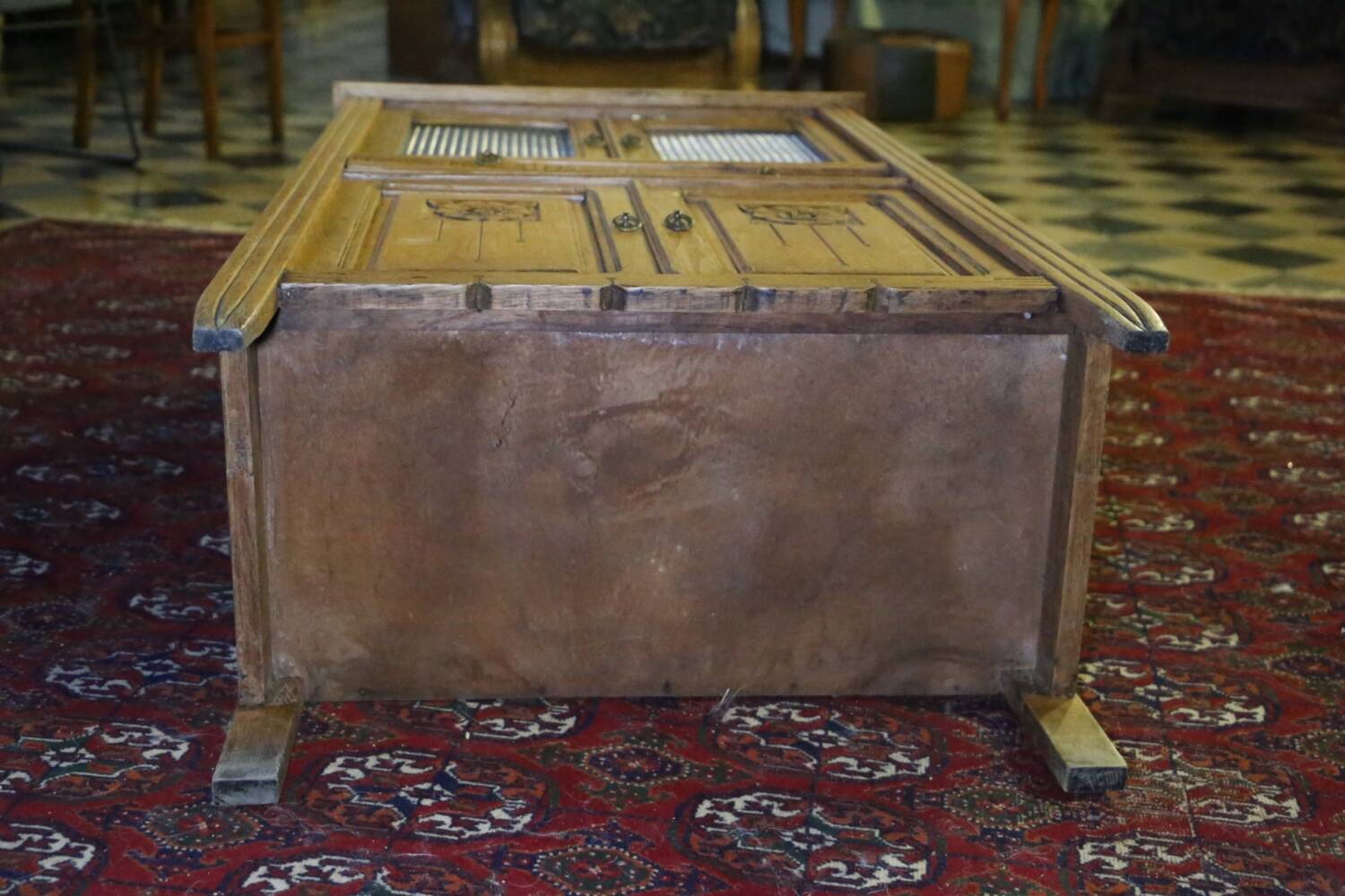 Antique oak grocery furniture