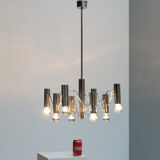 Chandelier in chrome by the Maison Sciolari