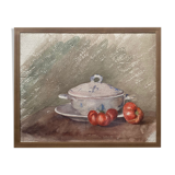 Original watercolor Still life with tomatoes XX°