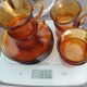 Duralex - 6 tasses et sous tasses verre orange