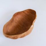 Set of 3 bowls in organic burl wood from Swedish folk art, circa 1960-1970.