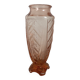 High vase art deco salmon pink
