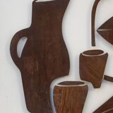 Decorative metal panel titled "Natumo". Contemporary work.