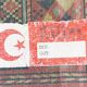 Vintage silk and cotton rug - 142 x 84cm