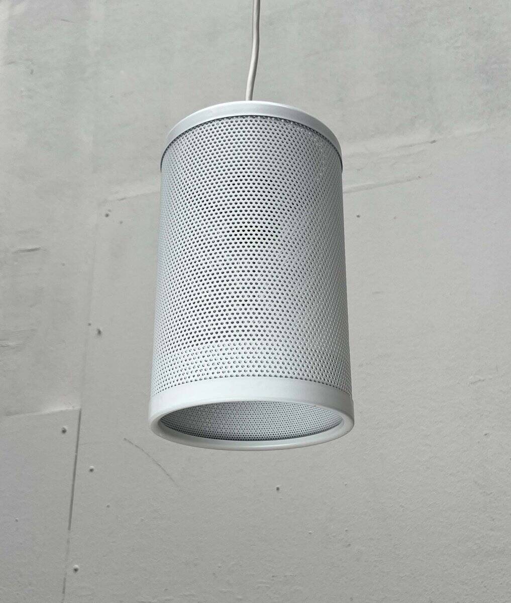 Minimalist perforated metal pendant lamp by Orno, Finland.