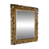 Ancient Florentine mirror – carved and gilded wooden frame – Baroque style