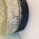Vintage 60s-70s round ice glass ceiling light