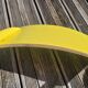 Pair of yellow plywood chairs