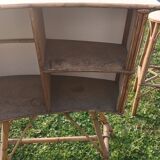Bar en rotin vintage