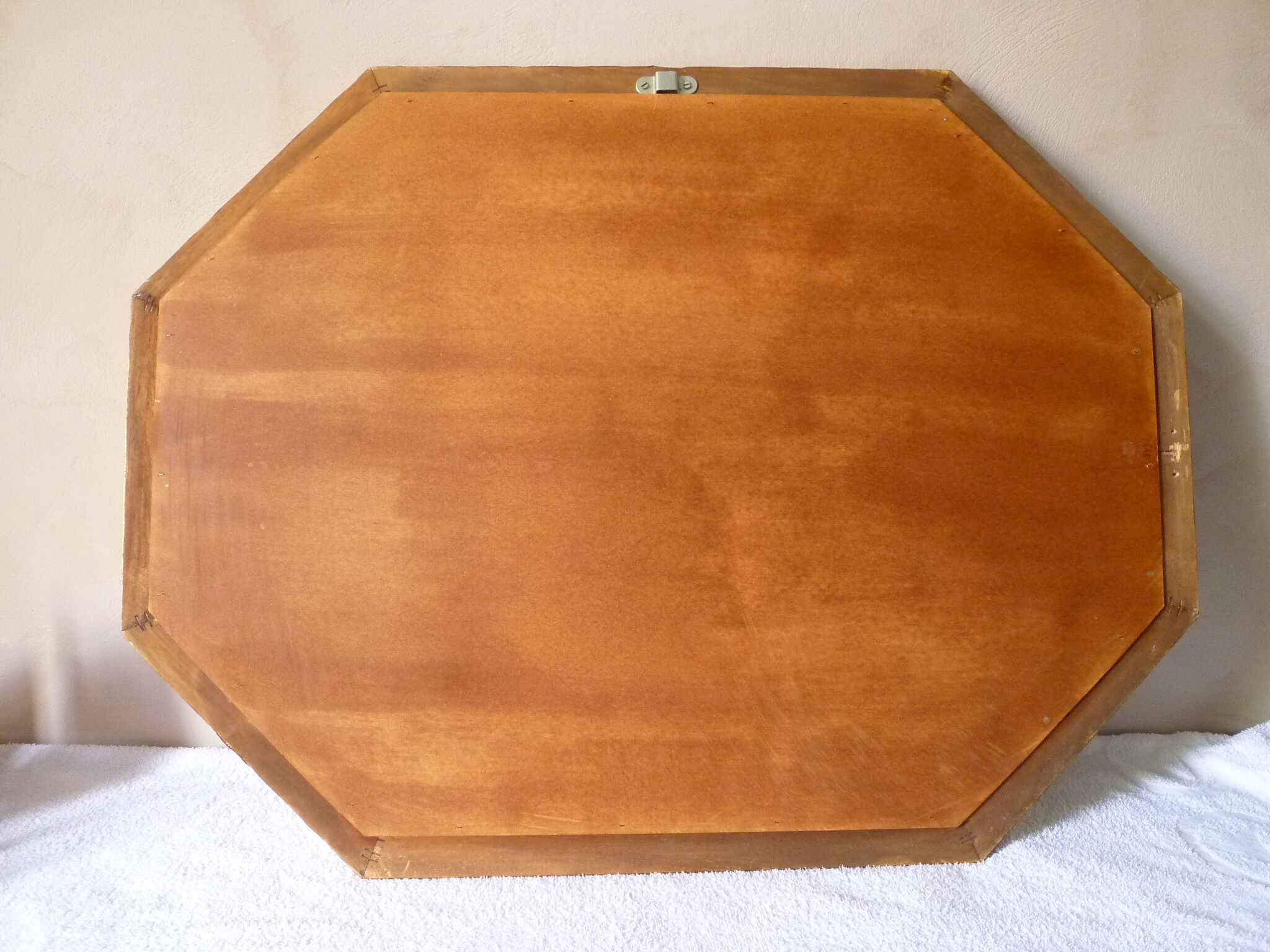 Octagonal mirror with facets  81x60cm