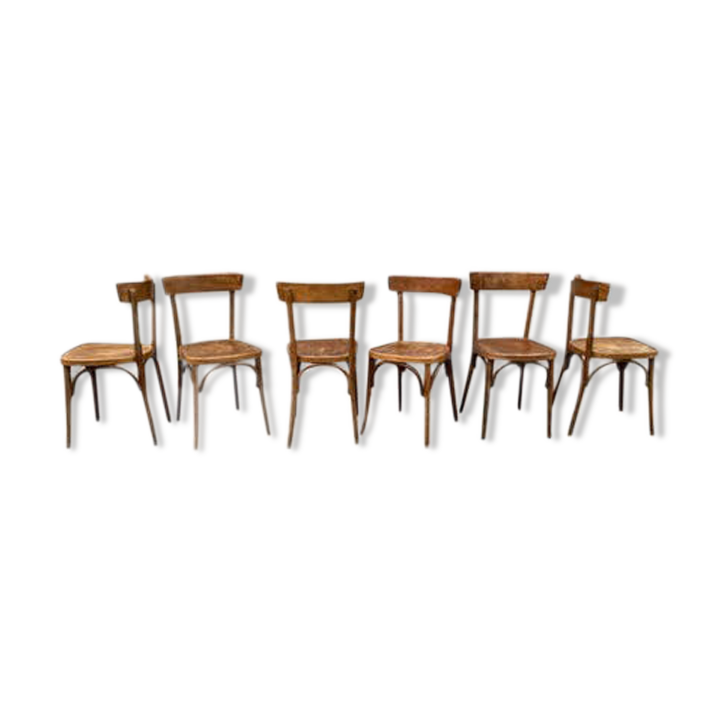 Series of 6 bistro  chairs