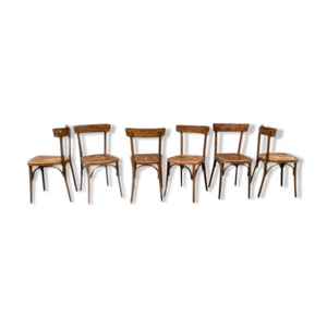 Série de 6 chaises bistrot